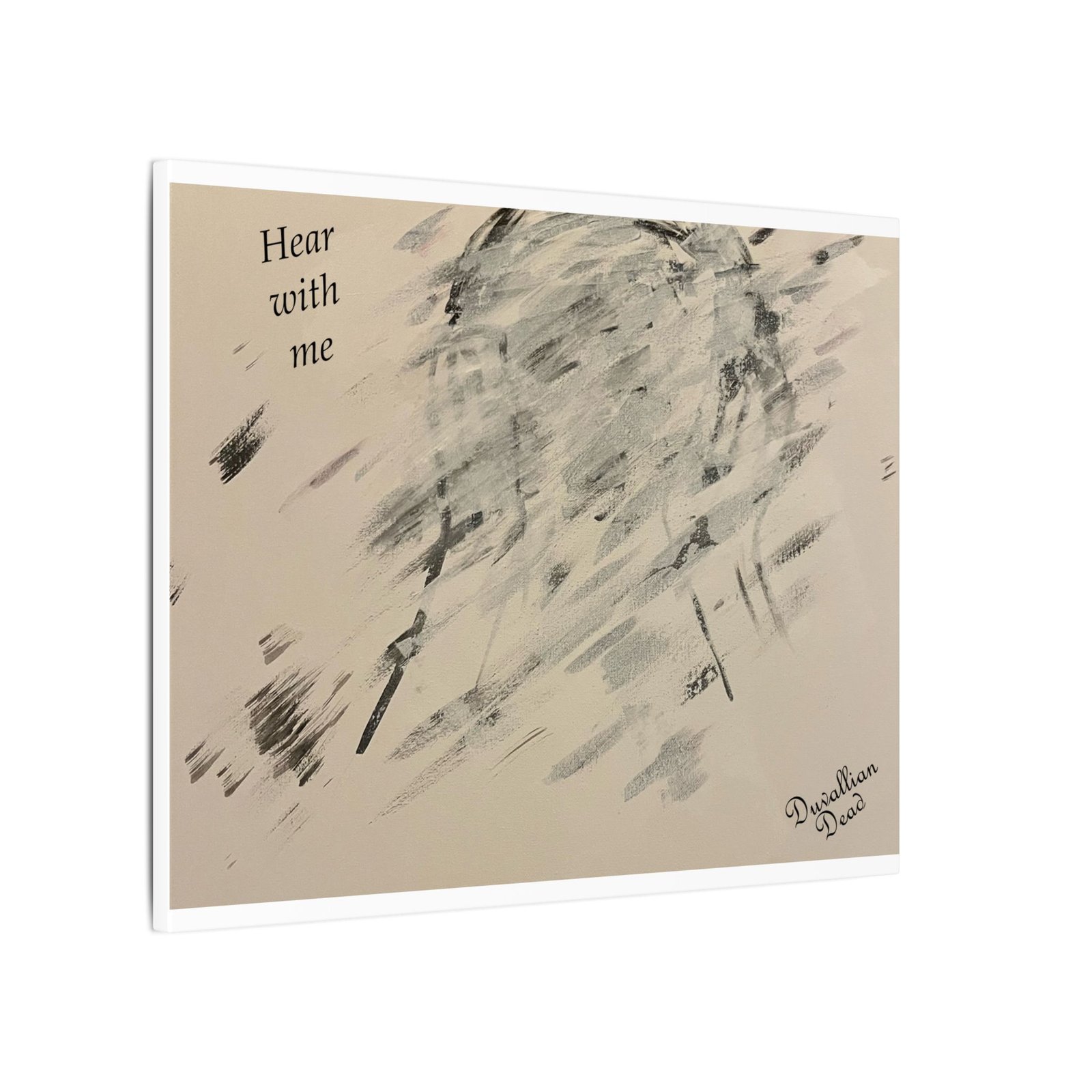 Title: Hear with me by Duvallian Dead (Canvas Print) - Image 2