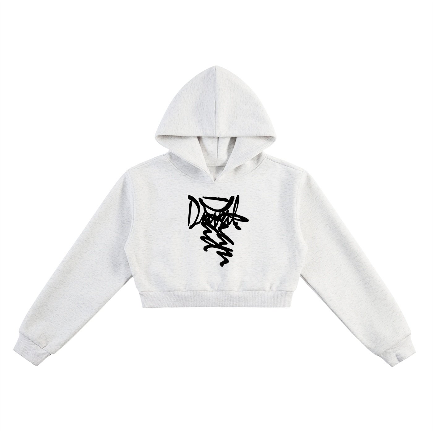 GR (Essential Cropped Hoodie)