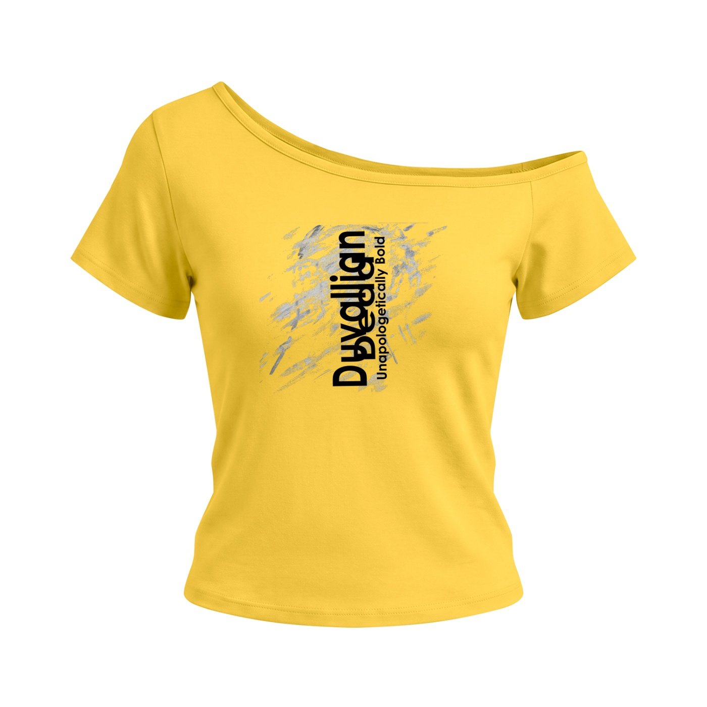 Hear With Me Women’s Off-the-Shoulder T-Shirt - Image 2