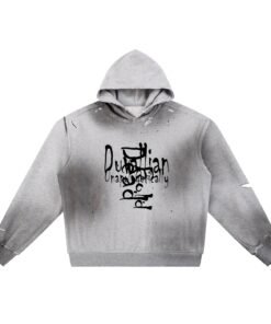 Messay Gr Wht (Sun Fade Frayed Fleece Hoodie)