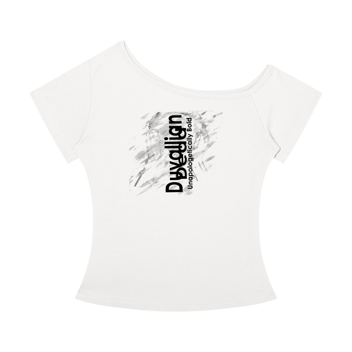 Hear With Me Women’s Off-the-Shoulder T-Shirt