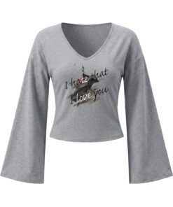 I Hate That I Love You (Women’s Bell Sleeve T-Shirt)