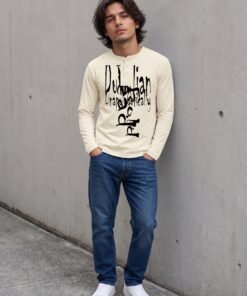 Messy Gr (Long Sleeve Henley T-Shirt)